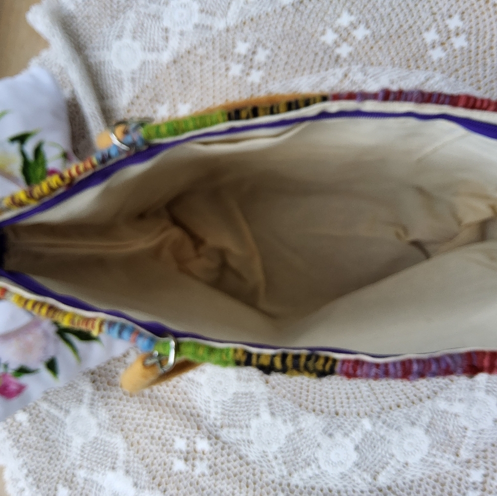Handmade Colorful Wool Purse,Handbag - Picture 5 of 8